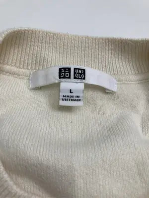 UNIQLO/ユニクロ/ニット/セーター/トップス/アイボリー/L
