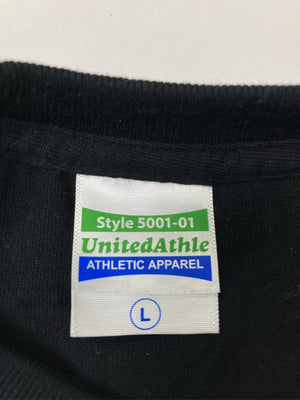 UNITED ATHLE/ユナイテッドアスレ/Tシャツ/カットソー/トップス/ブラック/L