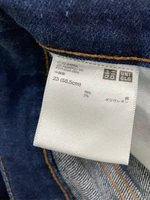 UNIQLO JEANS/ユニクロジーンズ/デニムパンツ/パンツ/ネイビー/23(58.5cm)