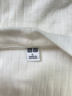UNIQLO/ユニクロ/Tシャツ/カットソー/トップス/ホワイト/L