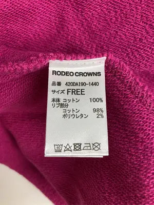 RODEO CROWNS/ロデオクラウンズ/スウェット/トップス/ピンク/FREE