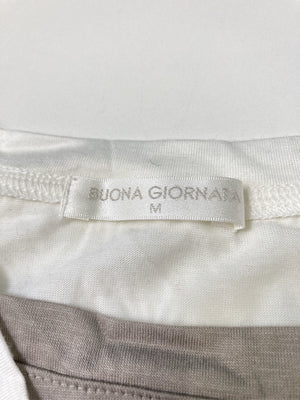 BUONA GIORNAIA/Tシャツ/カットソー/トップス/ホワイト/M
