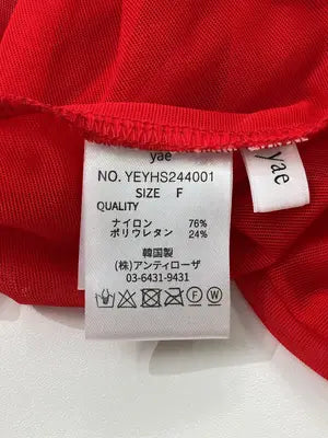 yae/ヤエ/Tシャツ/カットソー/トップス/レッド/F