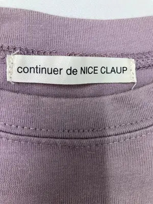 continuer de NICE CLAUP/コンティニューデナイスクラップ/Tシャツ/カットソー/トップス/パープル