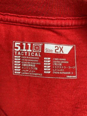 Tシャツ/カットソー/トップス/レッド/2X