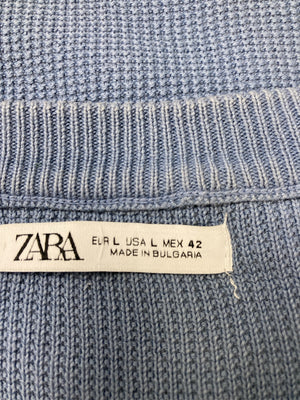 ZARA/ザラ/ニット/セーター/トップス/ブルー/L