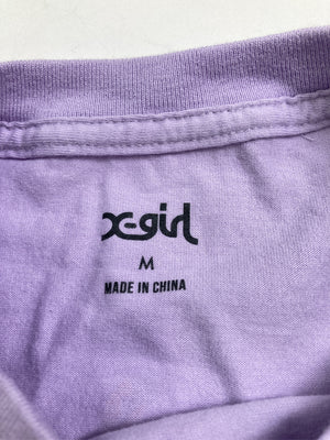 X-GIRL/エックスガール/Tシャツ/カットソー/トップス/パープル/M