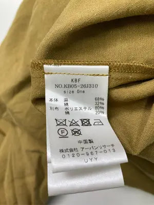 KBF/ケービーエフ/サロペット/オーバーオール/オールインワン・サロペット/カーキ/One