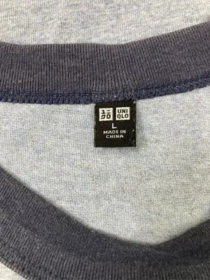 UNIQLO/ユニクロ/Tシャツ/カットソー/トップス/グレー/L