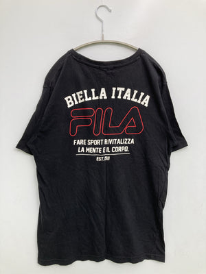FILA/フィラ/Tシャツ/カットソー/トップス/ブラック/L