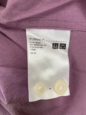 UNIQLO U/ユニクロユー/シャツ/ブラウス/トップス/パープル/L