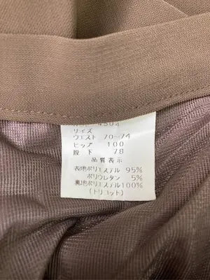 スラックス/パンツ/ブラウン/ウエスト70~74 ヒップ100 股下78