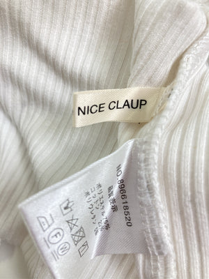 continuer de NICE CLAUP/コンティニューデナイスクラップ/Tシャツ/カットソー/トップス/ホワイト