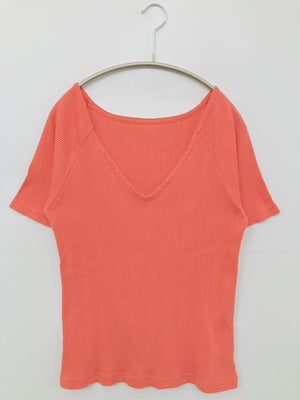 Ungrid/アングリッド/Tシャツ/カットソー/トップス/オレンジ/F