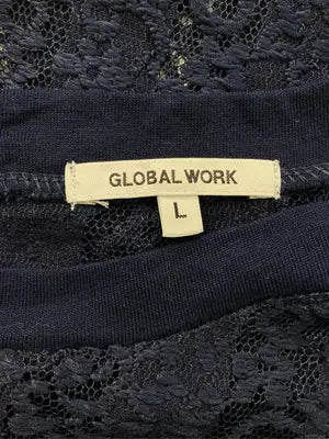 GLOBAL WORK/グローバルワーク/Tシャツ/カットソー/トップス/ネイビー/L