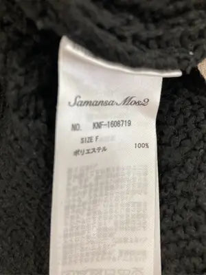 Samansa Mos2/サマンサモスモス/シャツワンピース/ワンピース/ドレス/ブラック/F