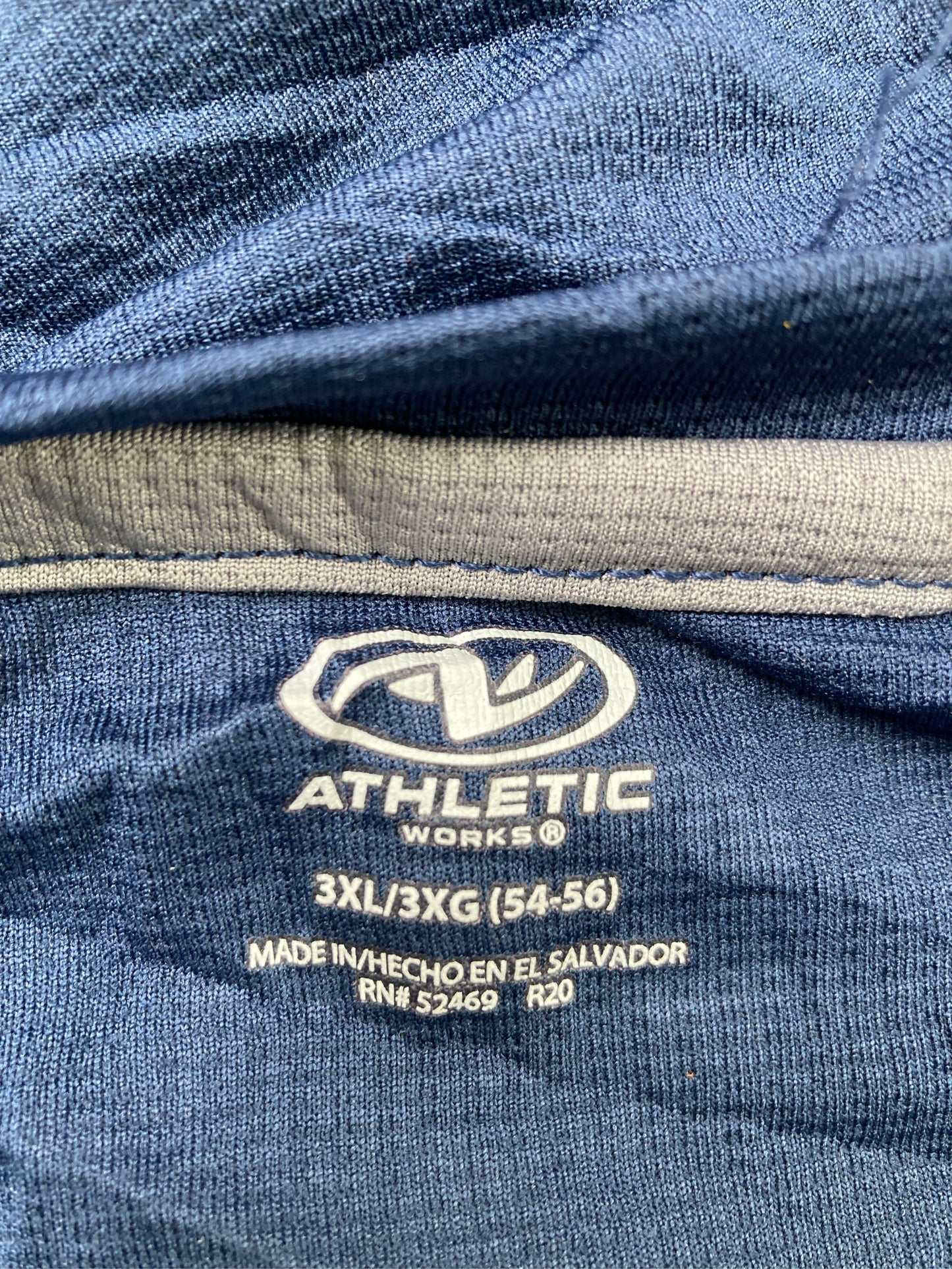 ATHLETIC WORKS/アスレチックワークス/Tシャツ/カットソー/トップス/ネイビー/3XL