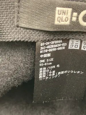 UNIQLO:C/ユニクロシー/キャップ/帽子/ブラック/ONE SIZE