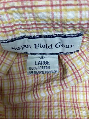 Super Field Gear/シャツ/ブラウス/トップス/イエロー/LARGE