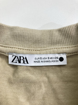 ZARA/ザラ/Tシャツ/カットソー/トップス/ベージュ/S