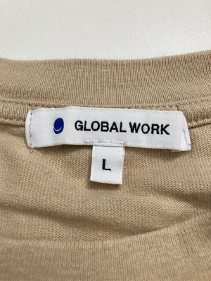 GLOBAL WORK/グローバルワーク/Tシャツ/カットソー/トップス/ベージュ/L