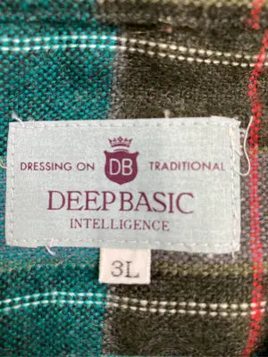 DEEP BASIC/シャツ/ブラウス/トップス/ブルー/3L