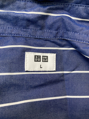 UNIQLO/ユニクロ/シャツ/ブラウス/トップス/ネイビー/L