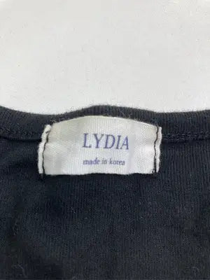 LYDIA/リディア/Tシャツ/カットソー/トップス/ブラック