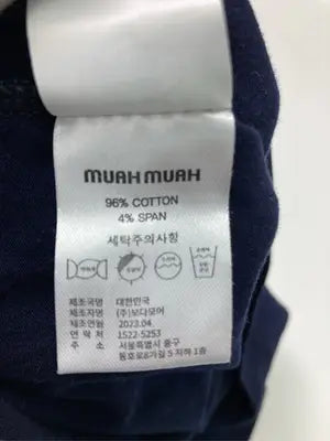 muah muah/ムーアムーア/Tシャツ/カットソー/トップス/ネイビー/FREE