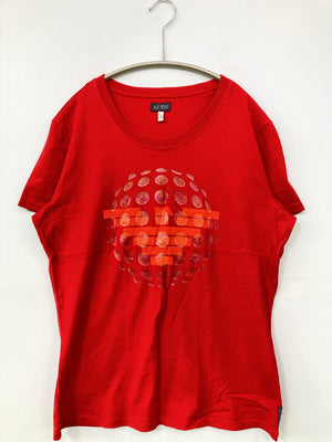 ARMANI JEANS/アルマーニジーンズ/Tシャツ/カットソー/トップス/レッド/44