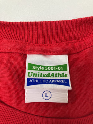 UNITED ATHLE/ユナイテッドアスレ/Tシャツ/カットソー/トップス/レッド/L