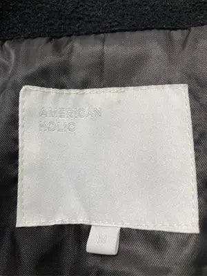 AMERICAN HOLIC/アメリカンホリック/ノーカラーコート/ジャケット/アウター/ブラック/M