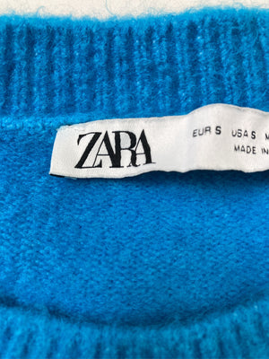 ZARA/ザラ/ニット/セーター/トップス/スカイブルー/S