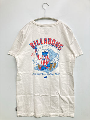 BILLABONG/ビラボン/Tシャツ/カットソー/トップス/ホワイト/SMALL