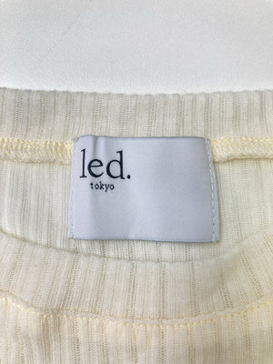 led.tokyo/レッドトーキョー/Tシャツ/カットソー/トップス/アイボリー/FREE