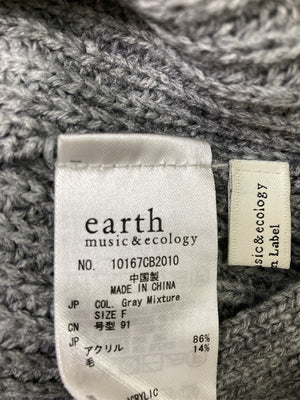 earth music&ecology/アースミュージックアンドエコロジー/ニット/セーター/トップス/グレー/F