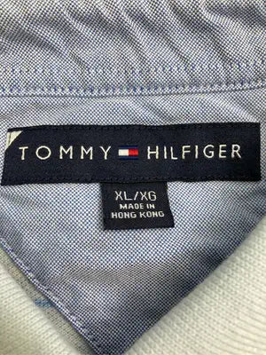 TOMMY HILFIGER/トミーヒルフィガー/ポロシャツ/トップス/スカイブルー/XL