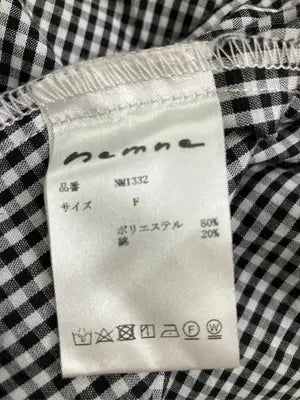 nemne/ネンネ/シャツ/ブラウス/トップス/ブラック/F