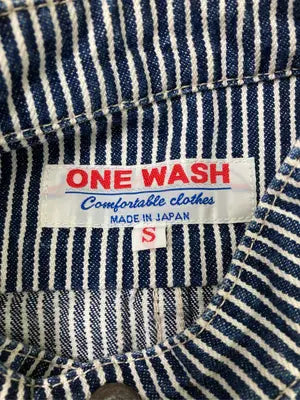 ONE WASH/シャツ/ブラウス/トップス/ネイビー/S