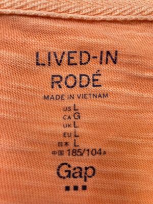 LIVED-IN RODÉ/Tシャツ/カットソー/トップス/オレンジ/L