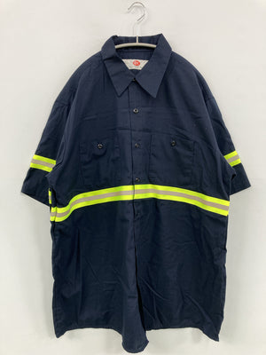 G&K SERVICES/シャツ/ブラウス/トップス/ネイビー/XL-SS