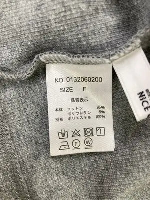 NICE CLAUP/ナイスクラップ/Tシャツ/カットソー/トップス/グレー/F
