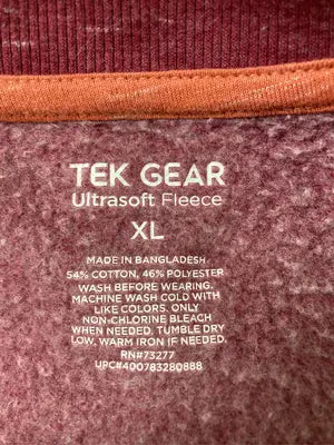 TEK GEAR/スウェット/トップス/レッド/XL
