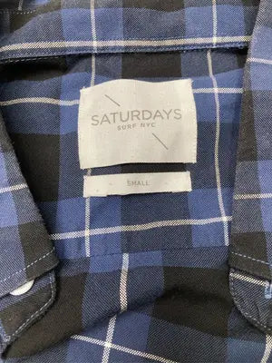 SATURDAYS/サタデーズ/シャツ/ブラウス/トップス/ネイビー/SMALL