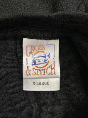 CROSS & STITCH/Tシャツ/カットソー/トップス/ブラック/X-LARGE