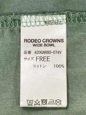 RODEO CROWNS/ロデオクラウンズ/Tシャツ/カットソー/トップス/カーキ/FREE