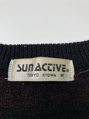 sunaccive/ニット/セーター/トップス/ブラック/M