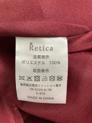 Retica/ワンピース/ワンピース/ドレス/レッド/XL