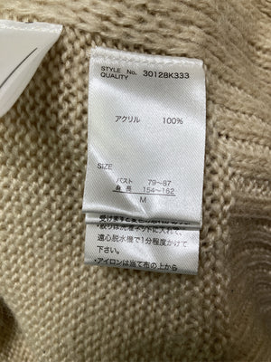 ニット/セーター/トップス/ベージュ/M