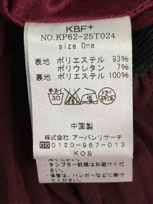 KBF/ケービーエフ/ロングスカート/スカート/レッド/One